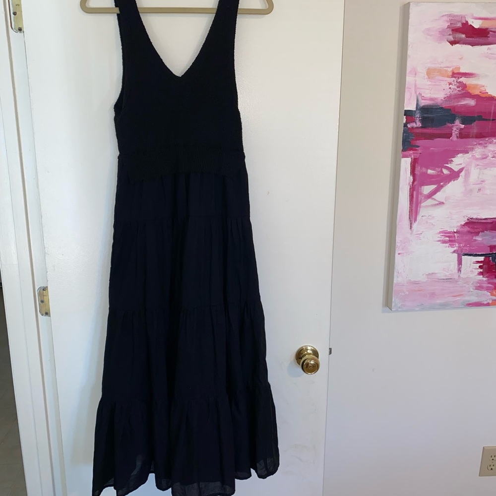 Black midi dress